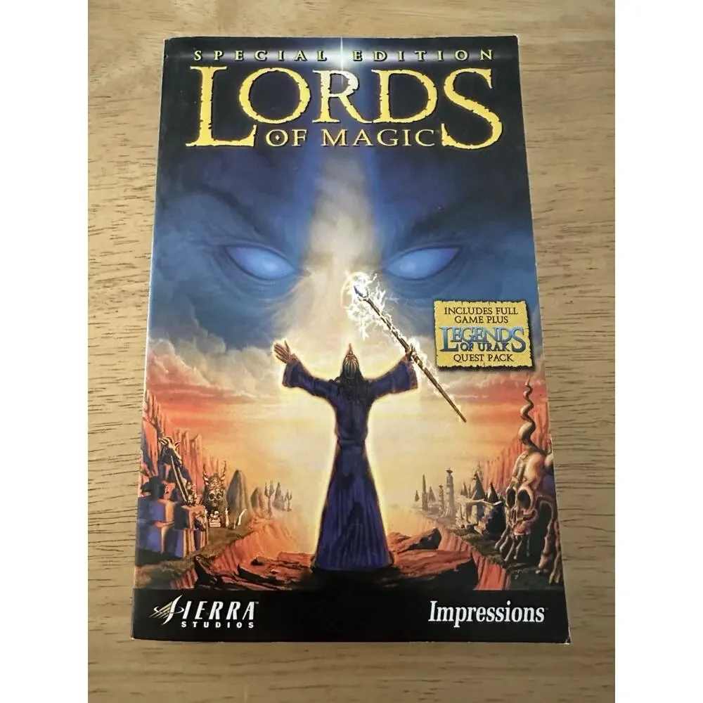 Lords of Magic, Special Edition Game Manual & Quick Reference Card-Map PC/1998